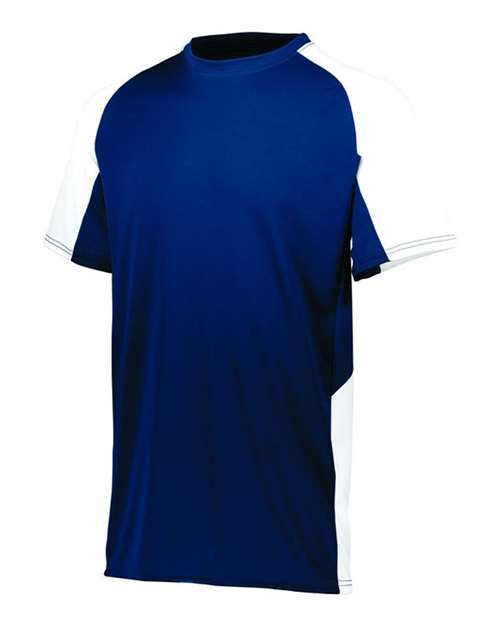 Augusta Sportswear Youth Cutter Jersey 1518 - Navy/ White