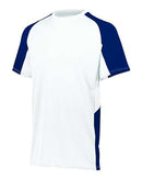 Augusta Sportswear Youth Cutter Jersey 1518 - White/ Navy