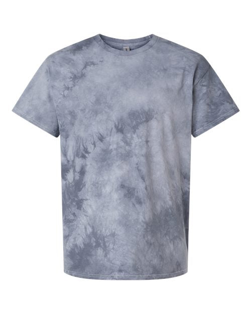 Dyenomite Crystal Tie-Dyed T-Shirt 200CR - Silver