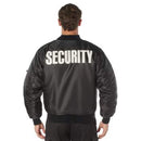 Rothco MA-1 Flight Jacket with Security Print. Item