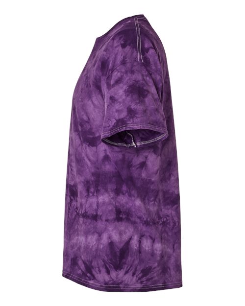 Dyenomite Crystal Tie-Dyed T-Shirt 200CR - Purple