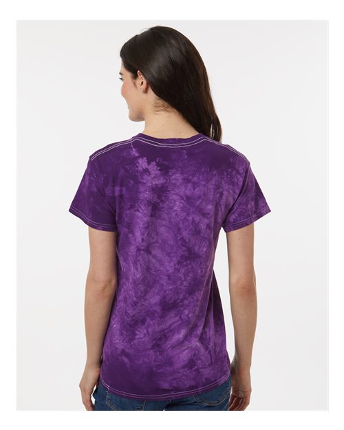 Dyenomite Crystal Tie-Dyed T-Shirt 200CR - Purple