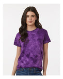 Dyenomite Crystal Tie-Dyed T-Shirt 200CR - Purple