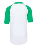 Augusta Sportswear Youth Three-Quarter Sleeve Baseball Jersey 4421