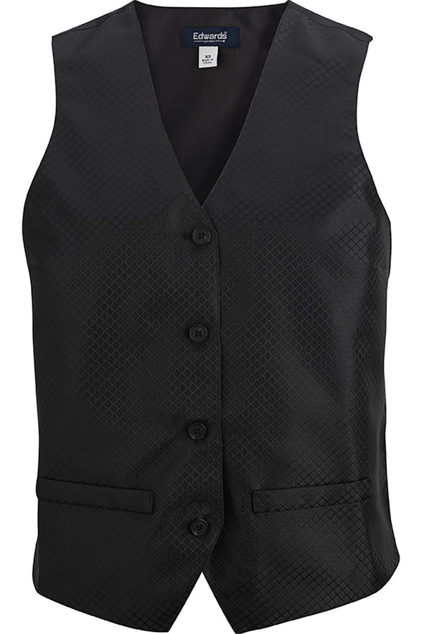 Edwards Ladies Brocade Vest [#7394].  Live Chat for Bulk Discounts