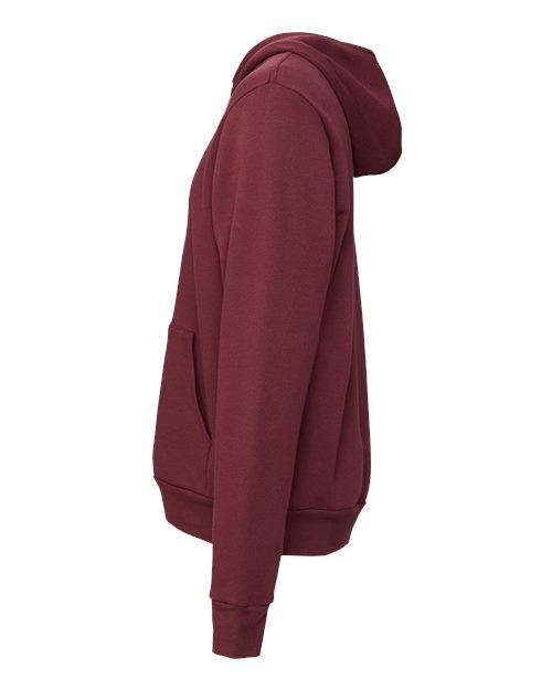 BELLA + CANVAS Sponge Fleece Hoodie 3719 - Maroon