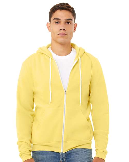 BELLA + CANVAS Sponge Fleece Full-Zip Hoodie 3739 - Yellow