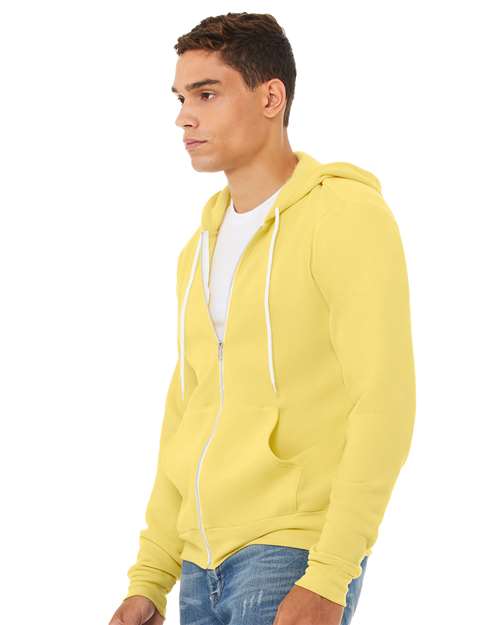 BELLA + CANVAS Sponge Fleece Full-Zip Hoodie 3739 - Yellow