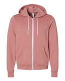 BELLA + CANVAS Sponge Fleece Full-Zip Hoodie 3739 - Heather Mauve
