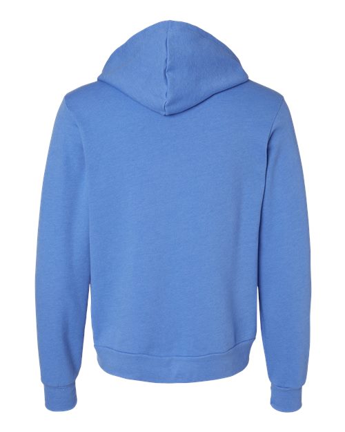BELLA + CANVAS Sponge Fleece Full-Zip Hoodie 3739 - Heather Columbia Blue