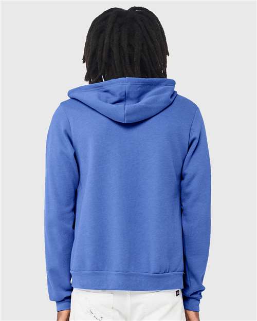 BELLA + CANVAS Sponge Fleece Full-Zip Hoodie 3739 - Heather Columbia Blue