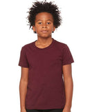 BELLA + CANVAS Youth Jersey Tee 3001Y - Maroon