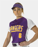 Alleson Athletic Women's Two Button Fastpitch Jersey 522PDW