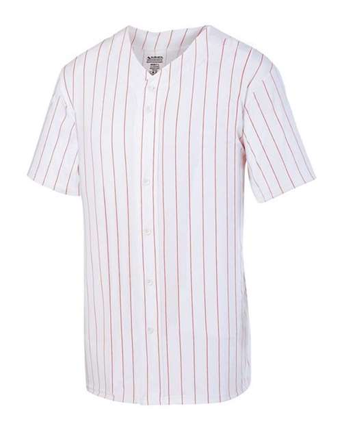 Augusta Sportswear Youth Pinstripe Full Button Baseball Jersey 1686