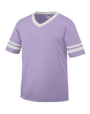 Augusta Sportswear Youth V-Neck Jersey with Striped Sleeves 361