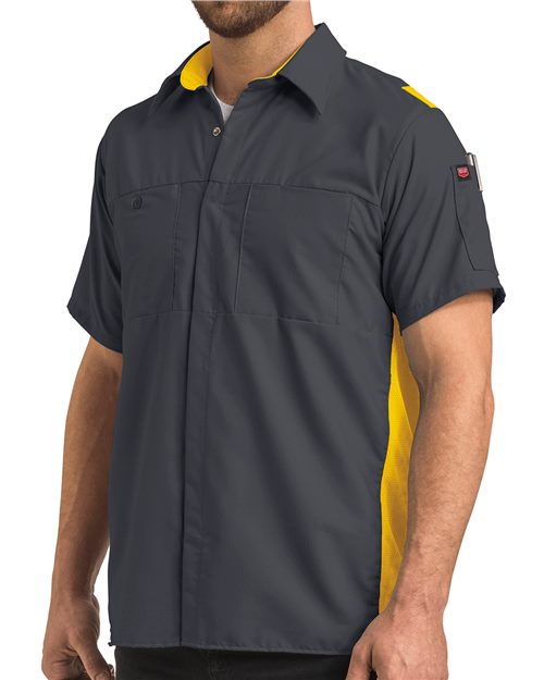 Red Kap Performance Plus Short Sleeve Shirt with Oilblok Technology SY42