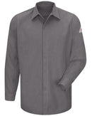 Bulwark Concealed-Gripper Pocketless Long Sleeve Shirt - CoolTouch® 2 SMS2