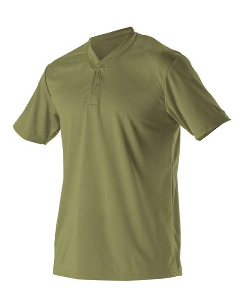 Alleson Athletic Youth Baseball Two Button Henley Jersey 522MMY
