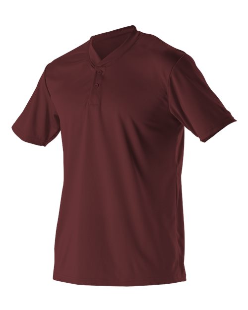 Alleson Athletic Youth Baseball Two Button Henley Jersey 522MMY