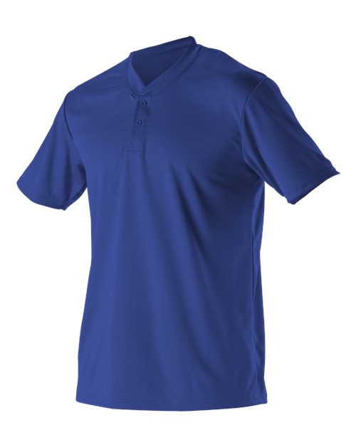 Alleson Athletic Youth Baseball Two Button Henley Jersey 522MMY