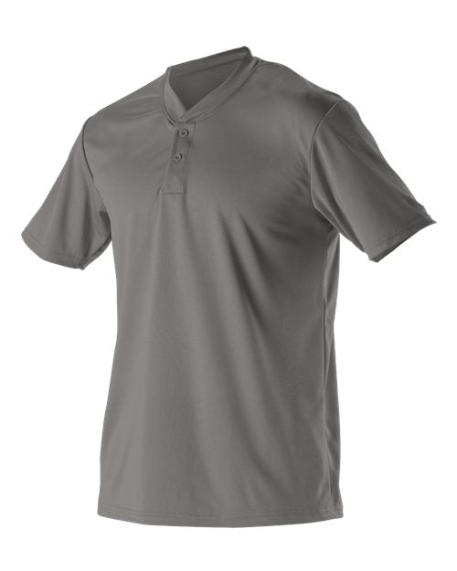 Alleson Athletic Youth Baseball Two Button Henley Jersey 522MMY