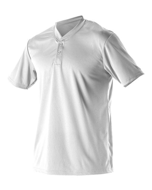 Alleson Athletic Youth Baseball Two Button Henley Jersey 522MMY