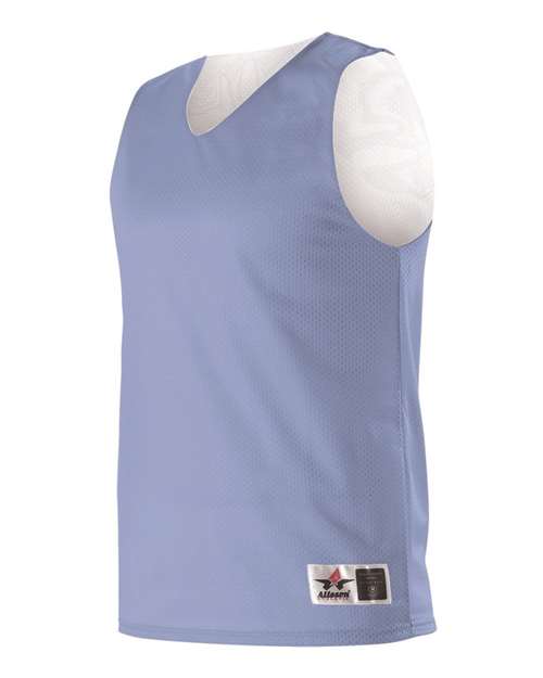 Alleson Athletic Reversible Mesh Tank 560R - Columbia Blue/ White