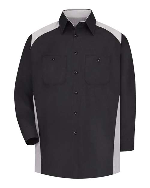 Red Kap Long Sleeve Motorsports Shirt - Tall Sizes SP18T