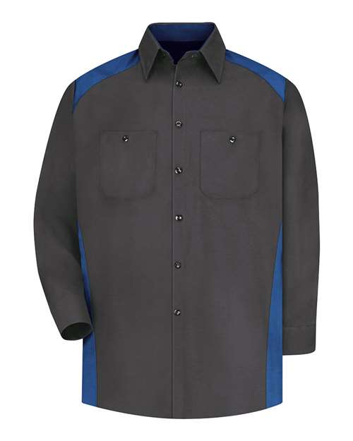 Red Kap Long Sleeve Motorsports Shirt - Tall Sizes SP18T