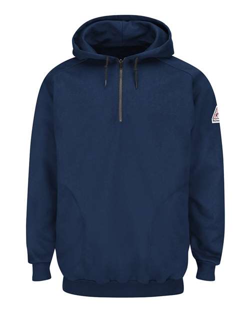 Bulwark Pullover Hooded Fleece Sweatshirt Quarter-Zip SEH8