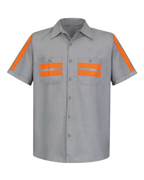Red Kap Enhanced Visibility Industrial Work Shirt - Tall Sizes SP24ET