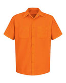 Red Kap Enhanced Visibility Short Sleeve Work Shirt - Tall Sizes SS24T