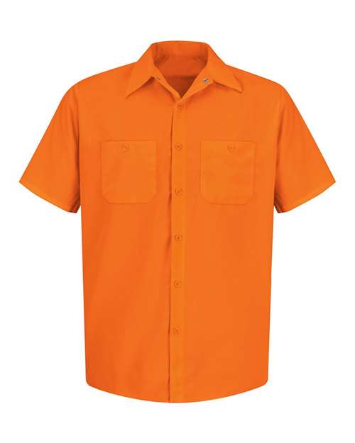 Red Kap Enhanced Visibility Short Sleeve Work Shirt - Tall Sizes SS24T