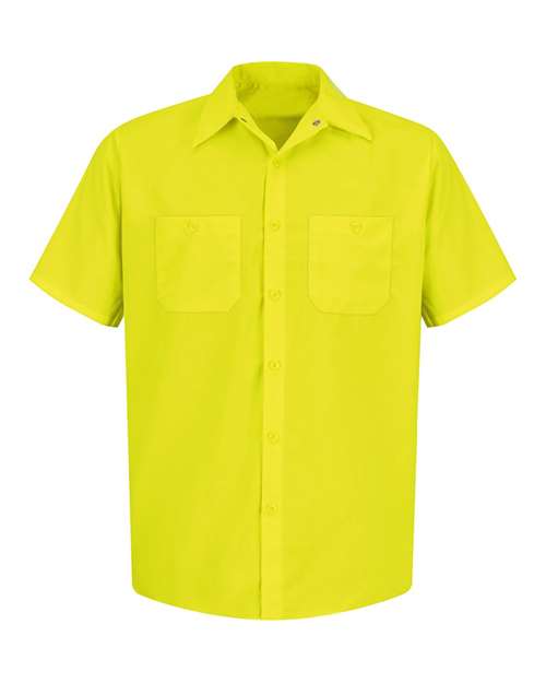 Red Kap Enhanced Visibility Short Sleeve Work Shirt - Tall Sizes SS24T