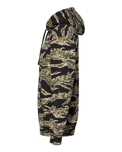 Independent Trading Co. Heavyweight Hooded Sweatshirt IND4000 - Tiger Camo