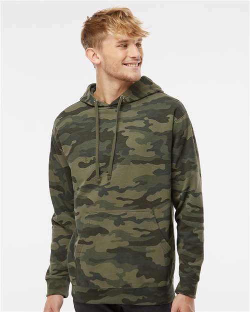 Independent Trading Co. Midweight Hooded Sweatshirt SS4500 - Forest Camo