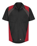 Red Kap Tri-Color Short Sleeve Shop Shirt SY28