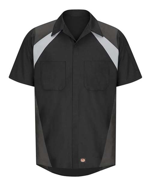 Red Kap Tri-Color Short Sleeve Shop Shirt SY28