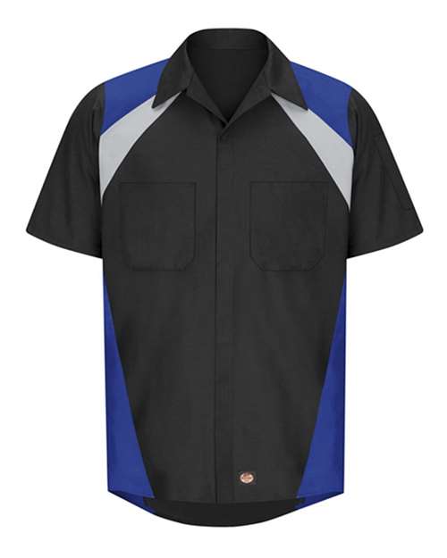 Red Kap Tri-Color Short Sleeve Shop Shirt SY28