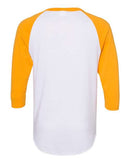 Augusta Sportswear Three-Quarter Raglan Sleeve Baseball Jersey 4420 - White/ Gold