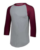 Augusta Sportswear Youth Three-Quarter Sleeve Baseball Jersey 4421