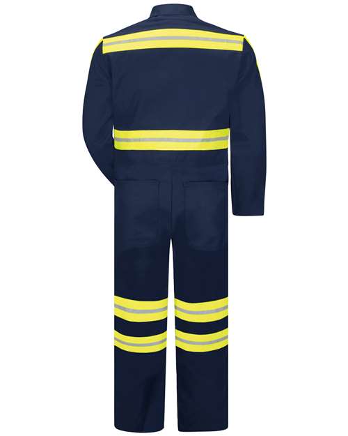 Red Kap Enhanced Visibility Action Back Coverall - Tall Sizes CT10ENT
