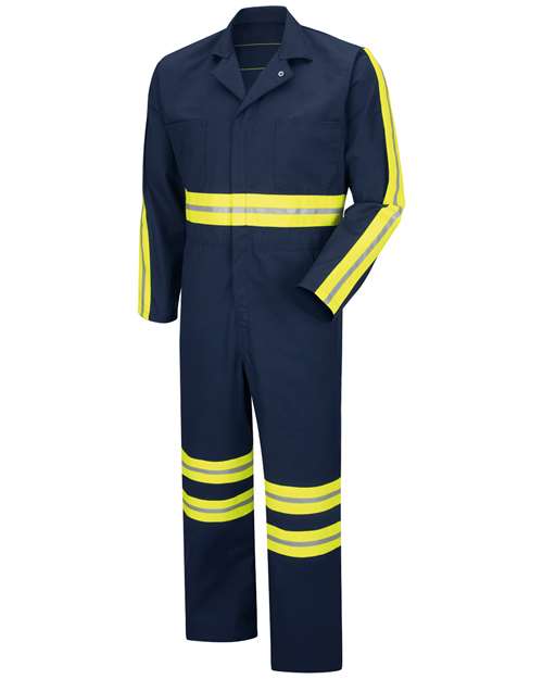 Red Kap Enhanced Visibility Action Back Coverall - Tall Sizes CT10ENT