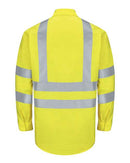 Red Kap Enhanced & Hi-Visibility Long Sleeve Work Shirt - Tall Sizes SY14T