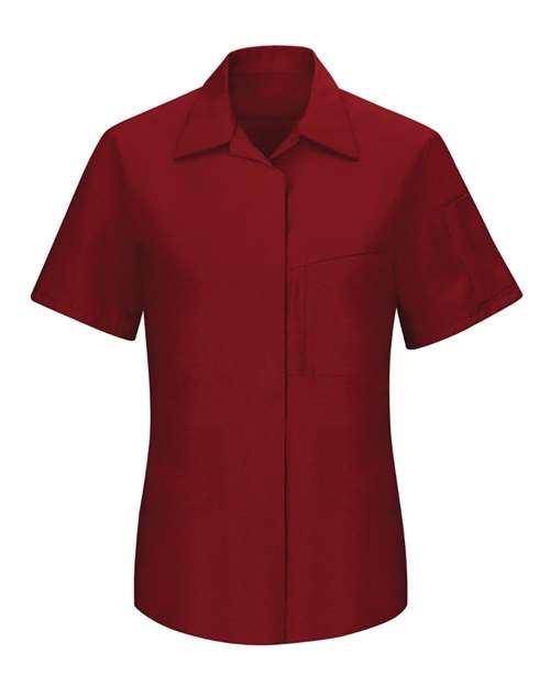 Red Kap Women's Performance Plus Short Sleeve Shop Shirt with Oilblok Technology SY41