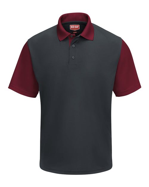 Red Kap Short Sleeve Performance Knit Color-Block Polo SK56