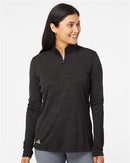 Adidas Women's Lightweight Mélange Quarter-Zip Pullover A476