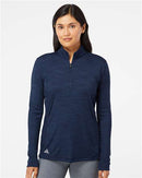 Adidas Women's Lightweight Mélange Quarter-Zip Pullover A476