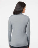 Adidas Women's Lightweight Mélange Quarter-Zip Pullover A476