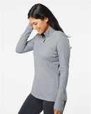 Adidas Women's Lightweight Mélange Quarter-Zip Pullover A476
